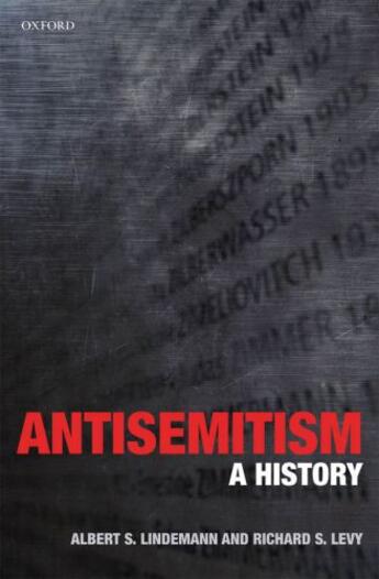Couverture du livre « Antisemitism: A History » de Albert S Lindemann aux éditions Oup Oxford