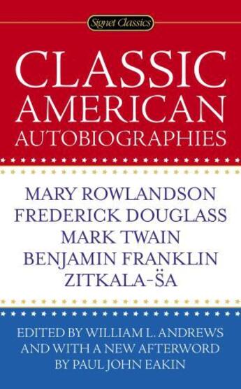 Couverture du livre « Classic American Autobiographies » de William L Andrews aux éditions Penguin Group Us