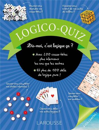 Couverture du livre « Logico-quiz » de  aux éditions Larousse