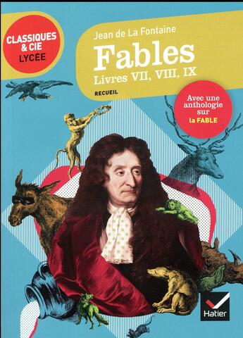 Couverture du livre « Fables, livres VII, VIII, IX (La Fontaine) » de  aux éditions Hatier