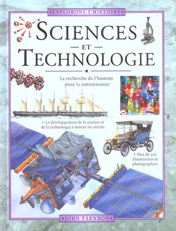 Couverture du livre « Sciences et technologies » de J Larndon aux éditions Gamma Editions