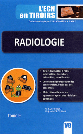 Couverture du livre « ECN en tiroirs radiologie » de G. Kuchcinski aux éditions Vernazobres Grego