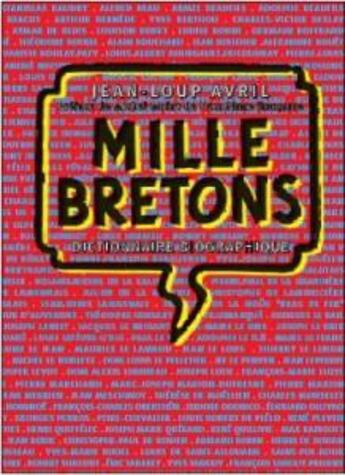 Couverture du livre « Mille bretons (2e édition) » de Jean-Loup Avril aux éditions Les Portes Du Large