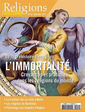 Couverture du livre « Religions et histoire N.52 ; l'immortalité » de Religions Et Hstoire aux éditions Religions Et Histoire