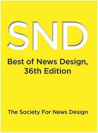 Couverture du livre « Best of news design 36 » de Snd aux éditions Rockport