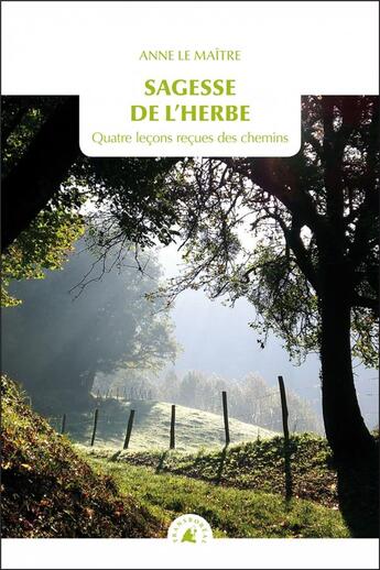 Couverture du livre « Sagesse de l'herbe ; quatre leçons reçues des chemins » de Anne Lemaitre aux éditions Transboreal