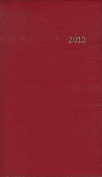 Couverture du livre « Agenda du chretien 2012-bordeaux » de Coll. aux éditions Brepols