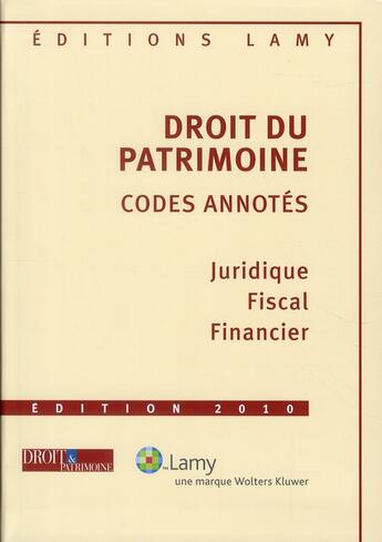 Couverture du livre « Droit du patrimoine » de Aulagnier Aynes aux éditions Lamy