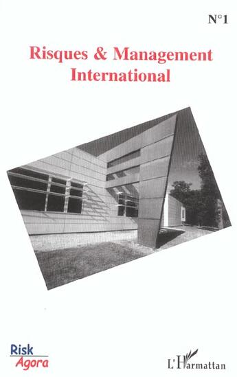 Couverture du livre « Risques et management international - vol01 » de  aux éditions L'harmattan