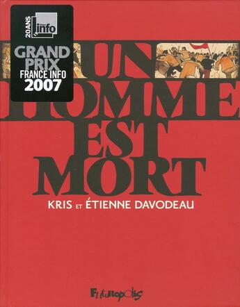 Couverture du livre « Un homme est mort » de Etienne Davodeau et Kris Davodeau aux éditions Futuropolis