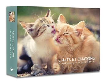 Couverture du livre « L'agenda-calendrier chats et chatons (édition 2018) » de  aux éditions Hugo Image