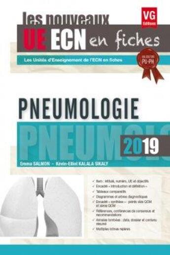 Couverture du livre « Les nouveaux ue ecn en fiches ; pneumologie (édition 2019) » de  aux éditions Vernazobres Grego