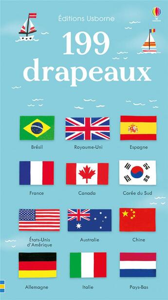 Couverture du livre « 199 drapeaux en images » de Bathie Holly aux éditions Usborne