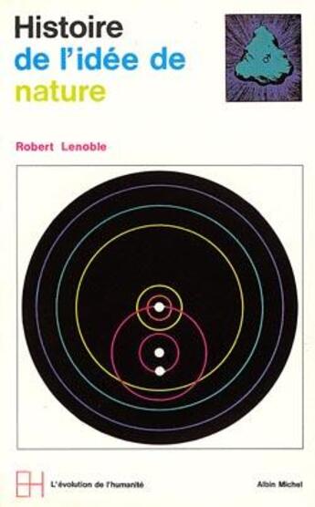 Couverture du livre « Histoire de l'idée de nature » de Robert Lenoble aux éditions Albin Michel