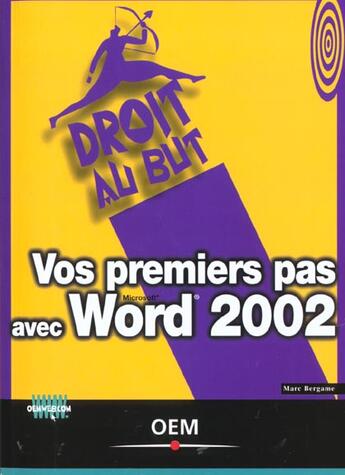 Couverture du livre « Vos Premiers Pas Avec Word 2002 » de Henri Lilen aux éditions Osman Eyrolles Multimedia