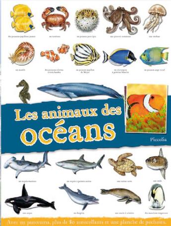 Couverture du livre « Livres panoramas/les animaux des oceans » de Piccolia aux éditions Piccolia