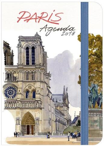 Couverture du livre « Paris agenda 2018 petit format (édition 2018) » de Fabrice Moireau aux éditions Pacifique