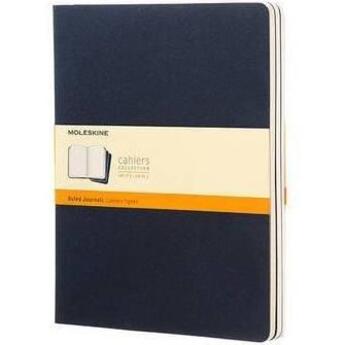 Couverture du livre « Cahier ligne tres grand format souple carton bleu marine » de Moleskine aux éditions Moleskine Papet