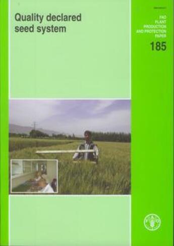 Couverture du livre « Quality declared seed system (plant production and protection n. 185) » de  aux éditions Fao