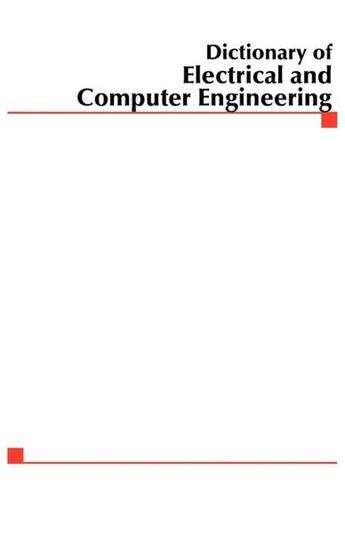 Couverture du livre « Mcgraw-hill dictionary of electrical and computer engineering » de  aux éditions Mcgraw-hill Education