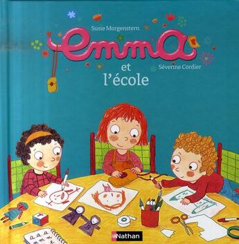 Couverture du livre « Emma et l'école » de Susie Morgenstern aux éditions Nathan