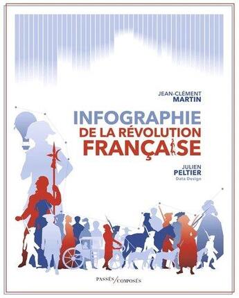 Couverture du livre « Infographie de la Révolution française » de Martin/Jean-Clement et Julien Peltier aux éditions Passes Composes