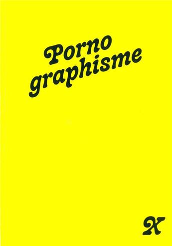 Couverture du livre « Pornographisme » de Mickael Drai aux éditions Bord De L'eau