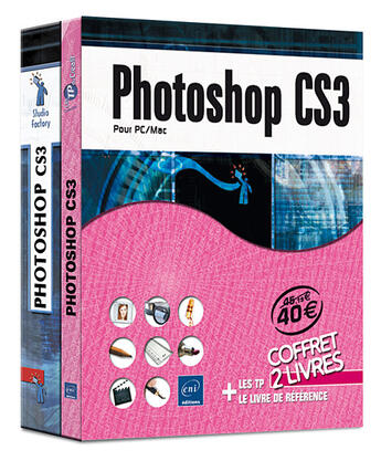 Couverture du livre « Photoshop cs3 pour pc/mac » de Julien Pons et Thierry Ollivier aux éditions Eni