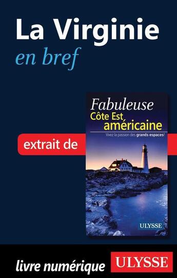 Couverture du livre « La Virginie en bref » de  aux éditions Ulysse