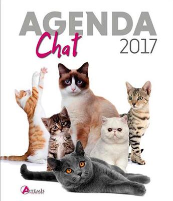 Couverture du livre « Agenda 2017 du chat » de  aux éditions Artemis