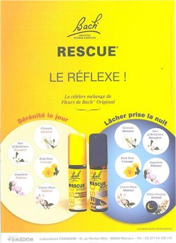 Couverture du livre « Lot de 10 depliants rescue / fleurs de bach » de  aux éditions Dg-exodif