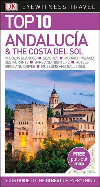 Couverture du livre « TOP 10 ; ANDALUCIA & THE COSTA DEL SOL » de  aux éditions Dorling Kindersley