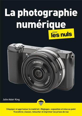 Couverture du livre « Photographie numérique mégapoche pour les nuls » de Julie Adair King aux éditions First Interactive