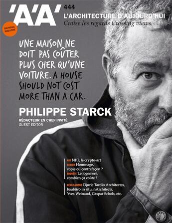 Couverture du livre « L'architecture d'aujourd'hui n 444 : philippe starck, redacteur en chef invite. » de  aux éditions Archipress