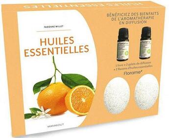 Couverture du livre « Huiles essentielles ; sweet home ; coffret » de Fabienne Millet aux éditions Marabout