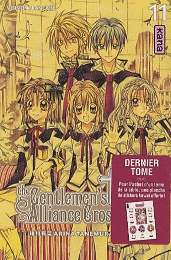 Couverture du livre « The gentlemen's alliance cross Tome 11 » de Arina Tanemura aux éditions Kana