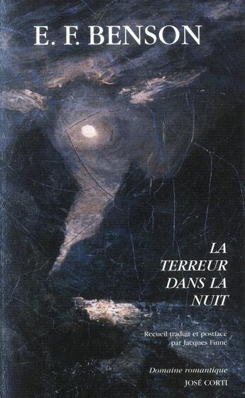 Couverture du livre « La terreur dans la nuit » de Edward Frederic Benson aux éditions Corti