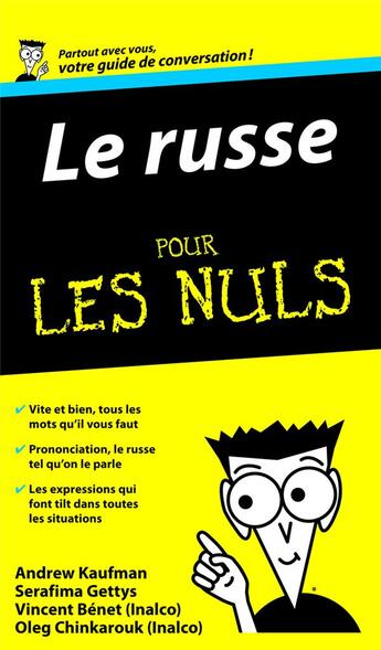 Couverture du livre « Le russe pour les nuls » de Andrew Kaufman aux éditions First