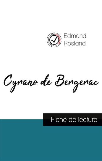 Couverture du livre « Cyrano de Bergerac de Edmond Rostand (fiche de lecture et analyse complète de l'oeuvre) » de  aux éditions Comprendre La Litterature