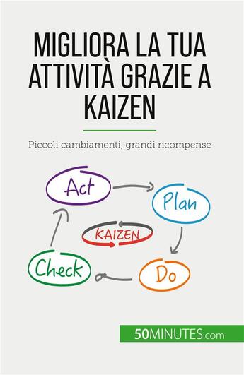 Couverture du livre « Migliora la tua attività grazie a Kaizen : Piccoli cambiamenti, grandi ricompense » de Antoine Delers aux éditions 50minutes.com