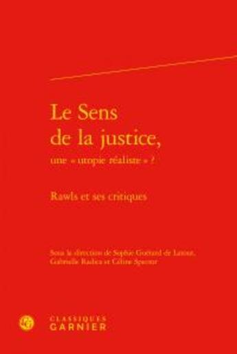 Couverture du livre « Le sens de la justice, une 