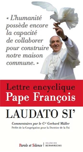 Couverture du livre « Laudato si' ; lettre encyclique » de Pape Francois aux éditions Parole Et Silence