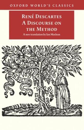 Couverture du livre « A Discourse on the Method » de Rene Descartes aux éditions Oxford University Press Uk