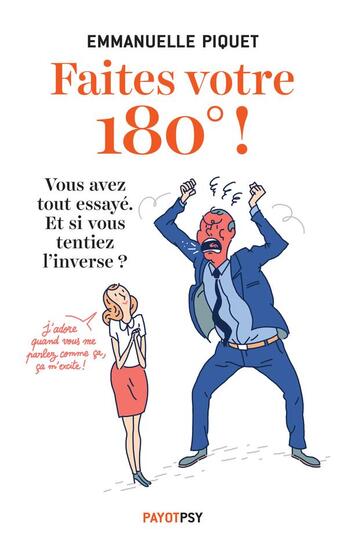 Couverture du livre « Faites votre 180 ! » de Emmanuelle Piquet aux éditions Payot