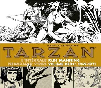 Couverture du livre « Tarzan - newspaper strips : Intégrale vol.2 : 1969-1971 » de Edgar Rice Burroughs et Russ Manning aux éditions Graph Zeppelin