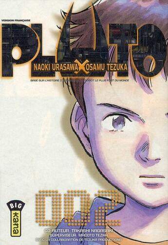 Couverture du livre « Pluto Tome 2 » de Naoki Urasawa et Osamu Tezuka aux éditions Kana