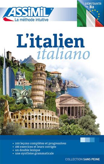 Couverture du livre « L'italien ; B2 (édition 2021) » de Federico Benedetti aux éditions Assimil