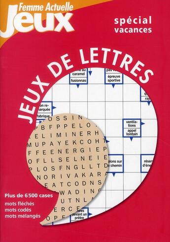 Couverture du livre « Pochette livre-jeux (chiffres + lettres) » de  aux éditions Femme Actuelle