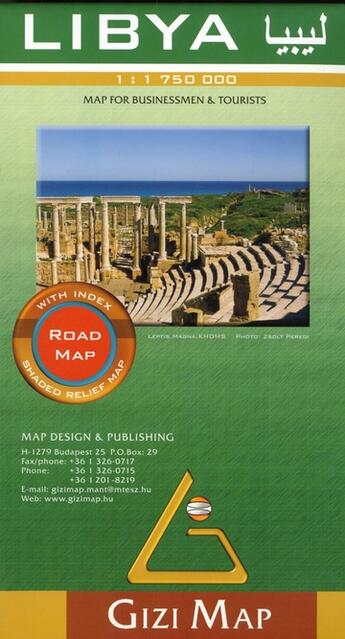 Couverture du livre « Libya 1/1m75 (road map) » de  aux éditions Gizimap