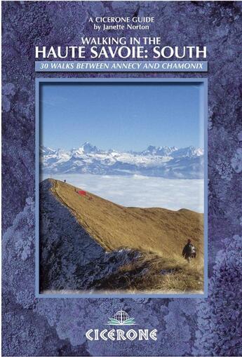 Couverture du livre « Walking in the haute savoie south » de J.Northon aux éditions Cicerone Press